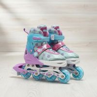 Patines lineales ajustables Turquesa tallas S 31-34