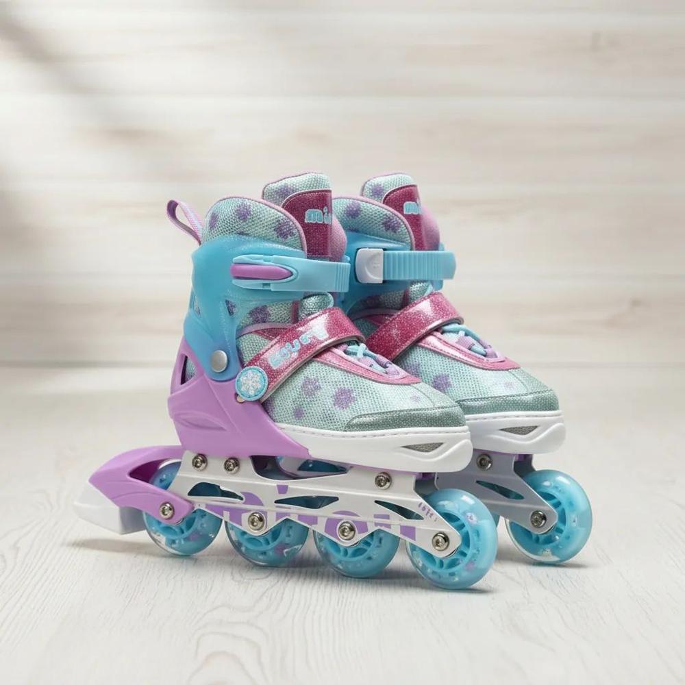 Patines lineales ajustables Turquesa tallas S 31-34