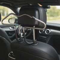 Kit 2 Ganchos perchero acero para colgar ropa auto camioneta