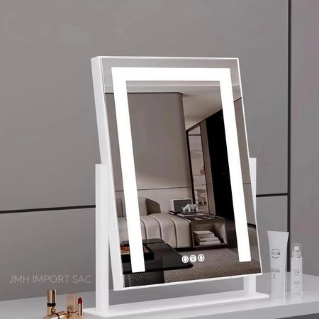 Espejo LED para Tocador con Luz Regulable y Control Táctil