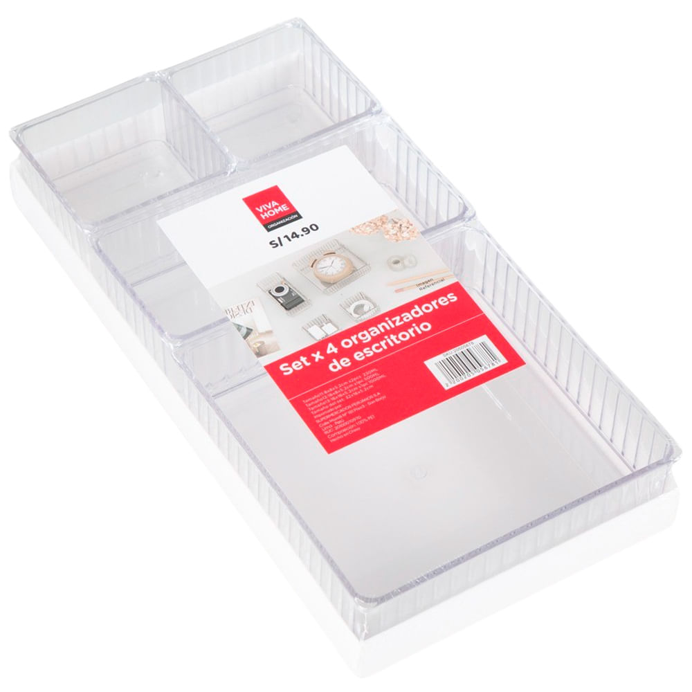 Set de Organizadores VIVA HOME X3 Escritorio