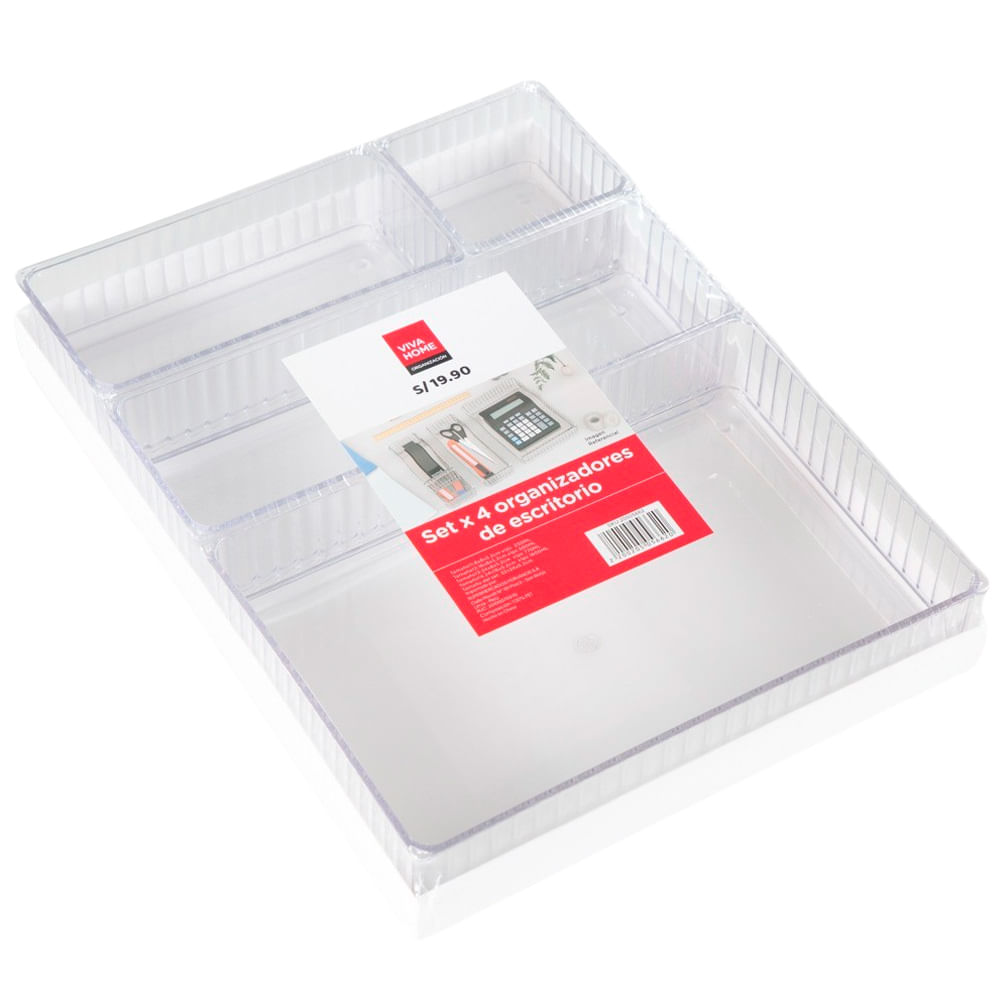 Set de Organizadores VIVA HOME X4 Escritorio