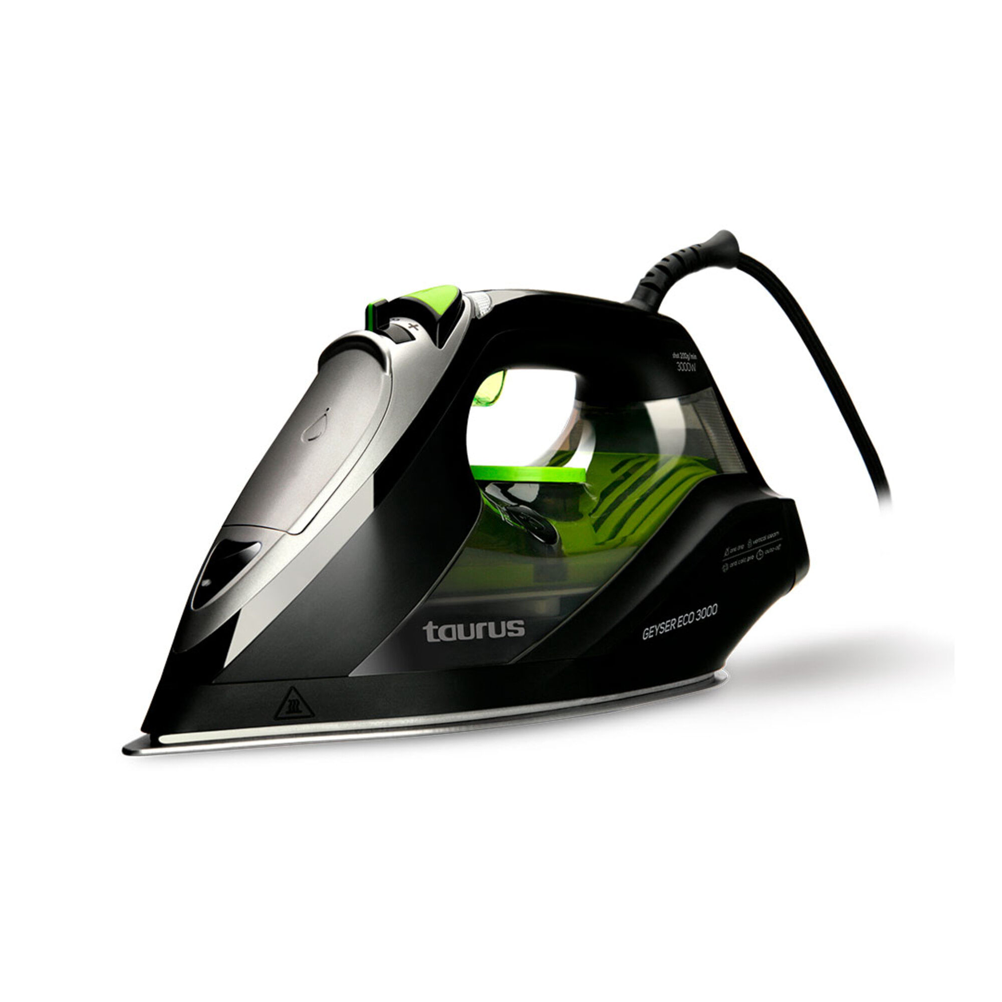 Plancha a Vapor TAURUS Geyser Eco 3000 Negro