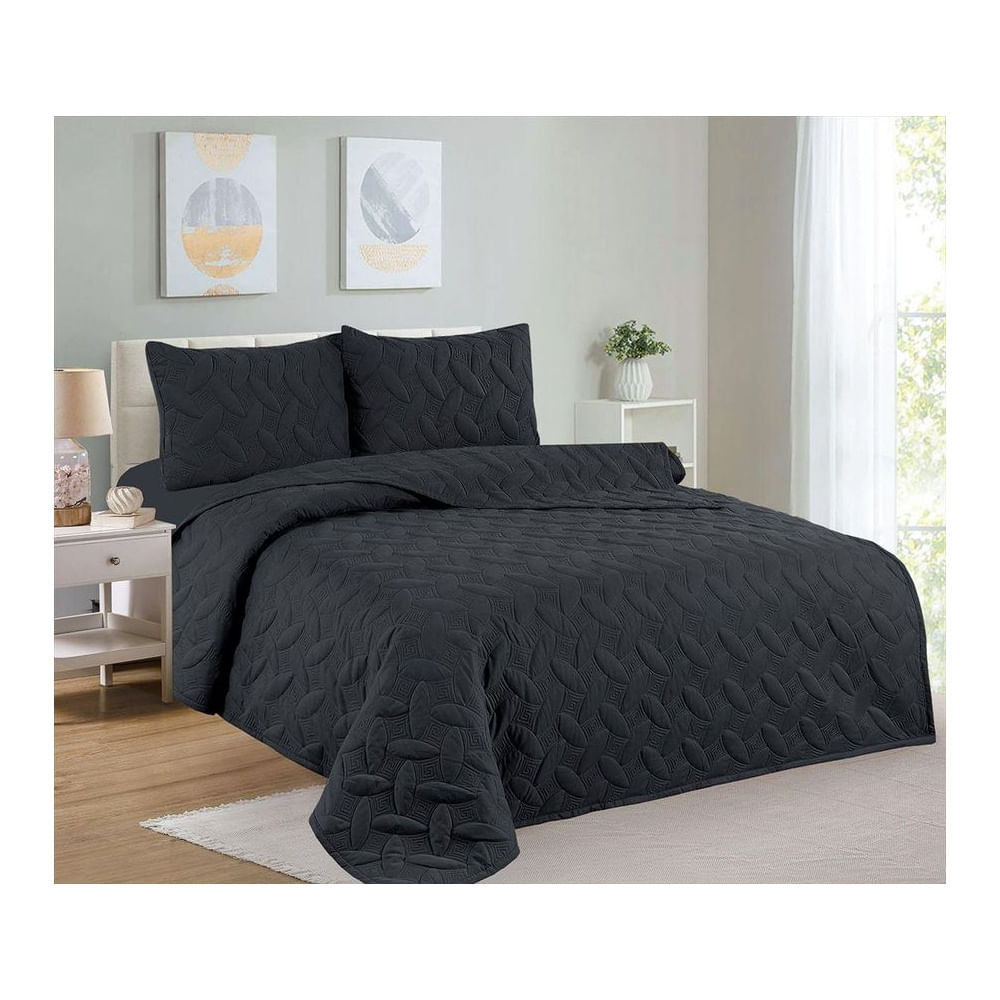 Cubrecama + Juego de sabanas 2 plazas 100% Algodón 5 Piezas Multicolor