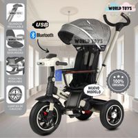 Triciclo Guiador Musical 3 en1 BUMER Gray