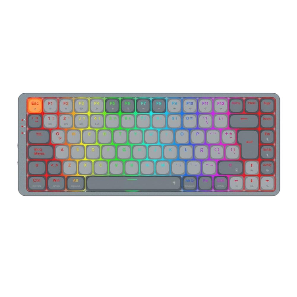 Teclado Redragon Azure K652 RGB 75% Wireless Español Switch Red