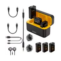 Microfono Inalambrico Mic Profesional Solapero Dual Bluetooth