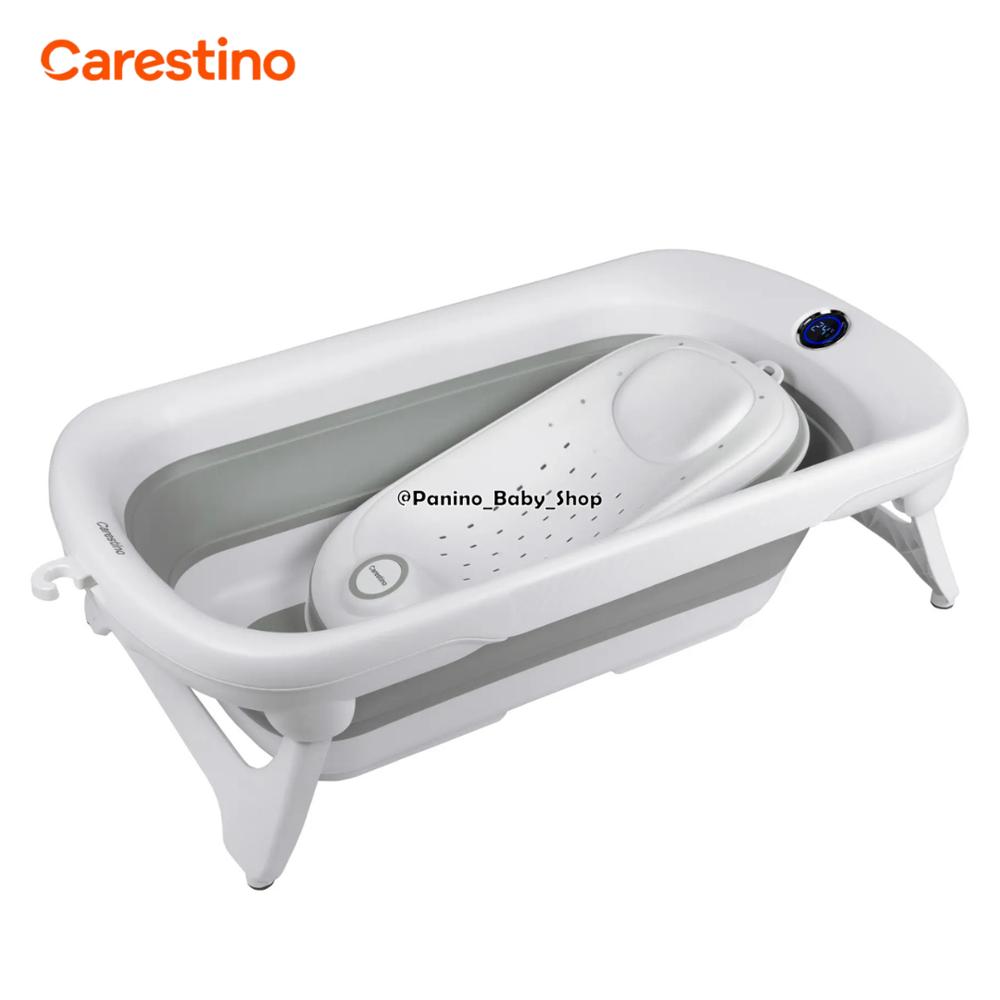 Bañera Plegable C-Termometro 50L CARESTINO -AMALFI- Gris AMALFI-001