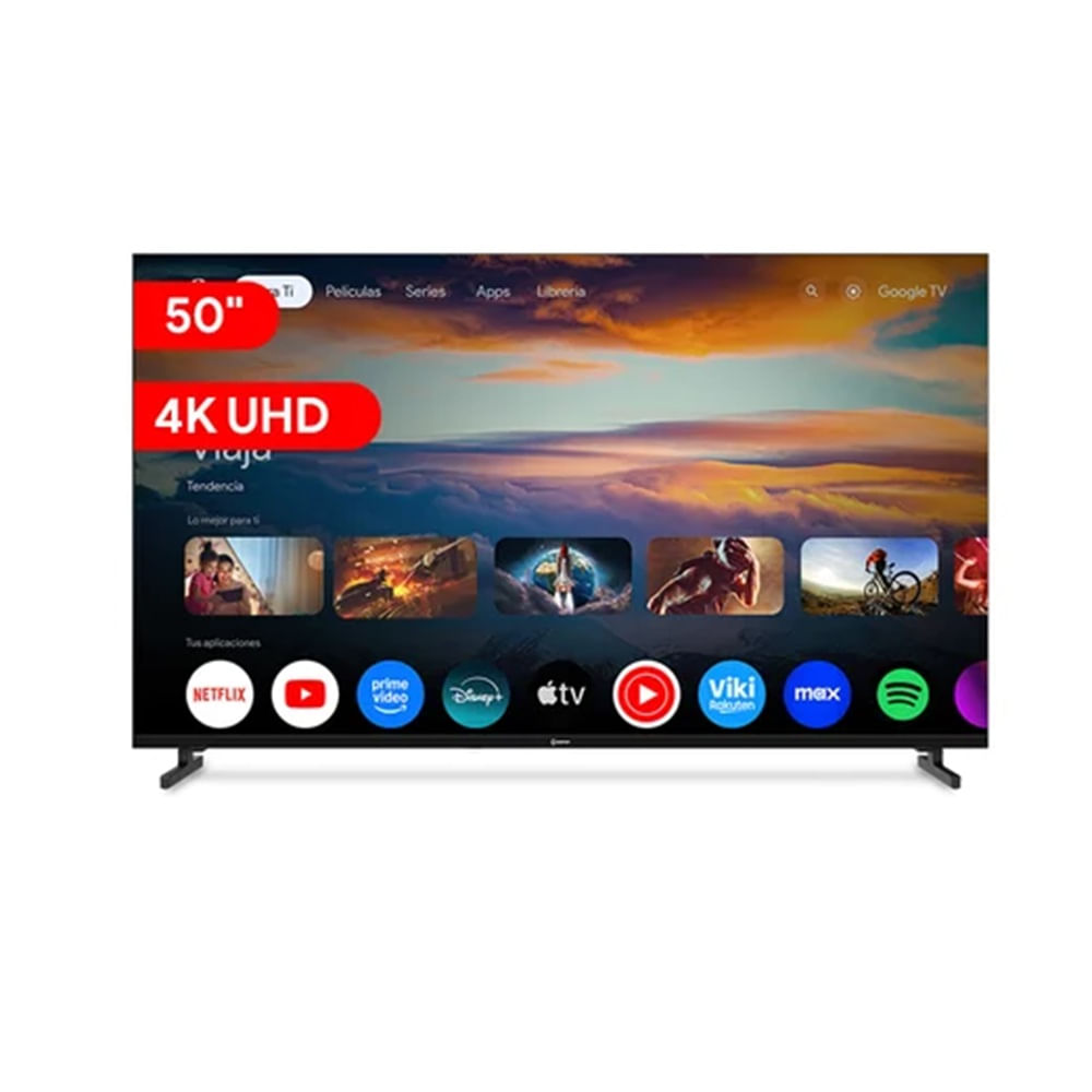 Televisor M-iray 50' MK50-E2000GBT Google TV LED 4K UHD Android 14 Negro