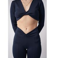 Pantalón Flare con Pretina Tipo Nudo