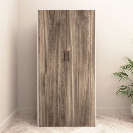 Armario Renato 2 puertas Marron y Blanco | Masiva Home