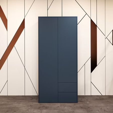 Armario Palmer 2 cajones Azul acero| Masiva Home