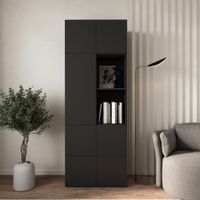 Armario Snow 7 puertas Negro | Masiva Home