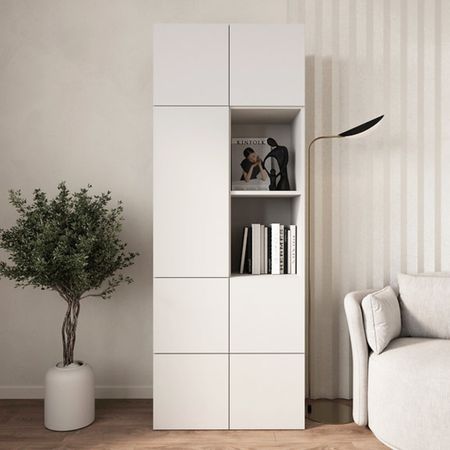 Armario Snow 7 puertas Blanco | Masiva Home