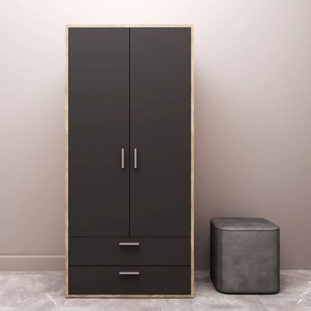 Ropero Persa 2 puerta Negro y Marron | Masiva Home