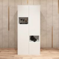 Armario Kiara 4 puertas Blanco| Masiva Home