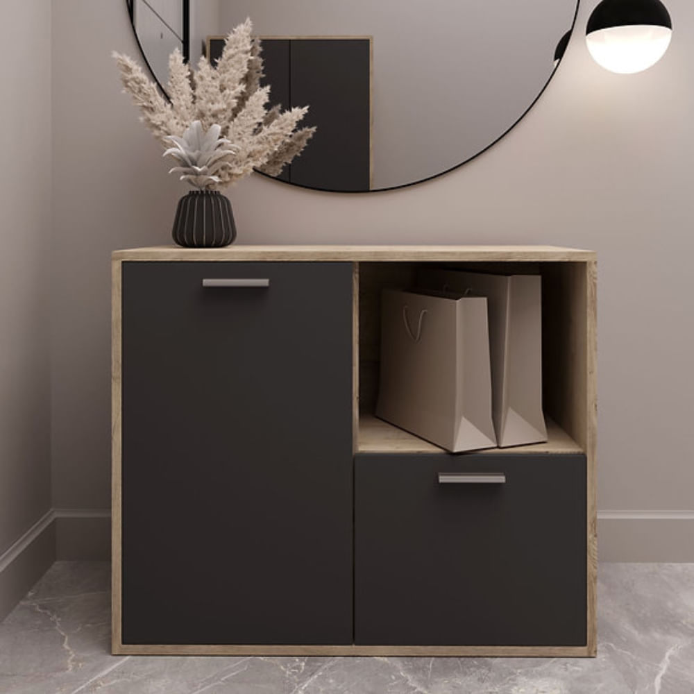 Aparador Persa 2 puertas Negro y Marron | Masiva Home