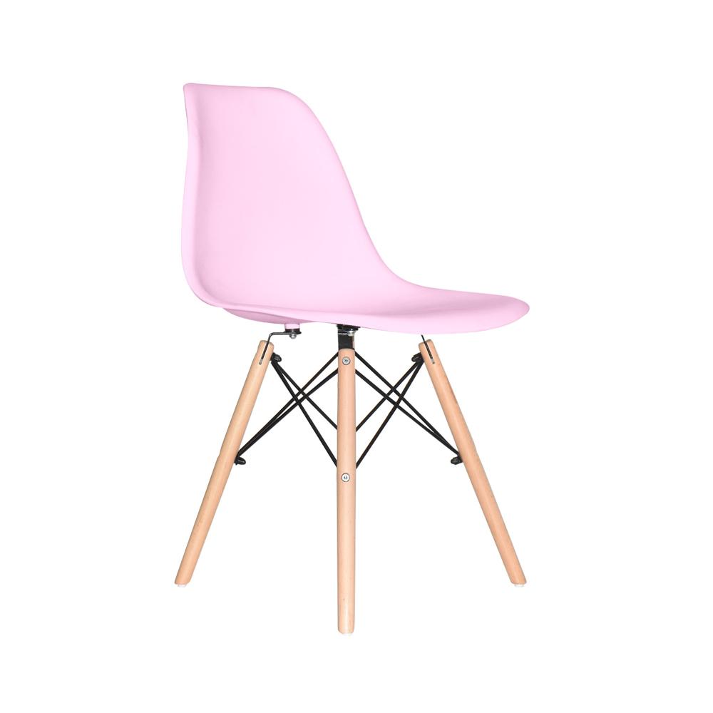 Silla De Comedor Diseño Eames Be Polipropileno Rosado Ofideas