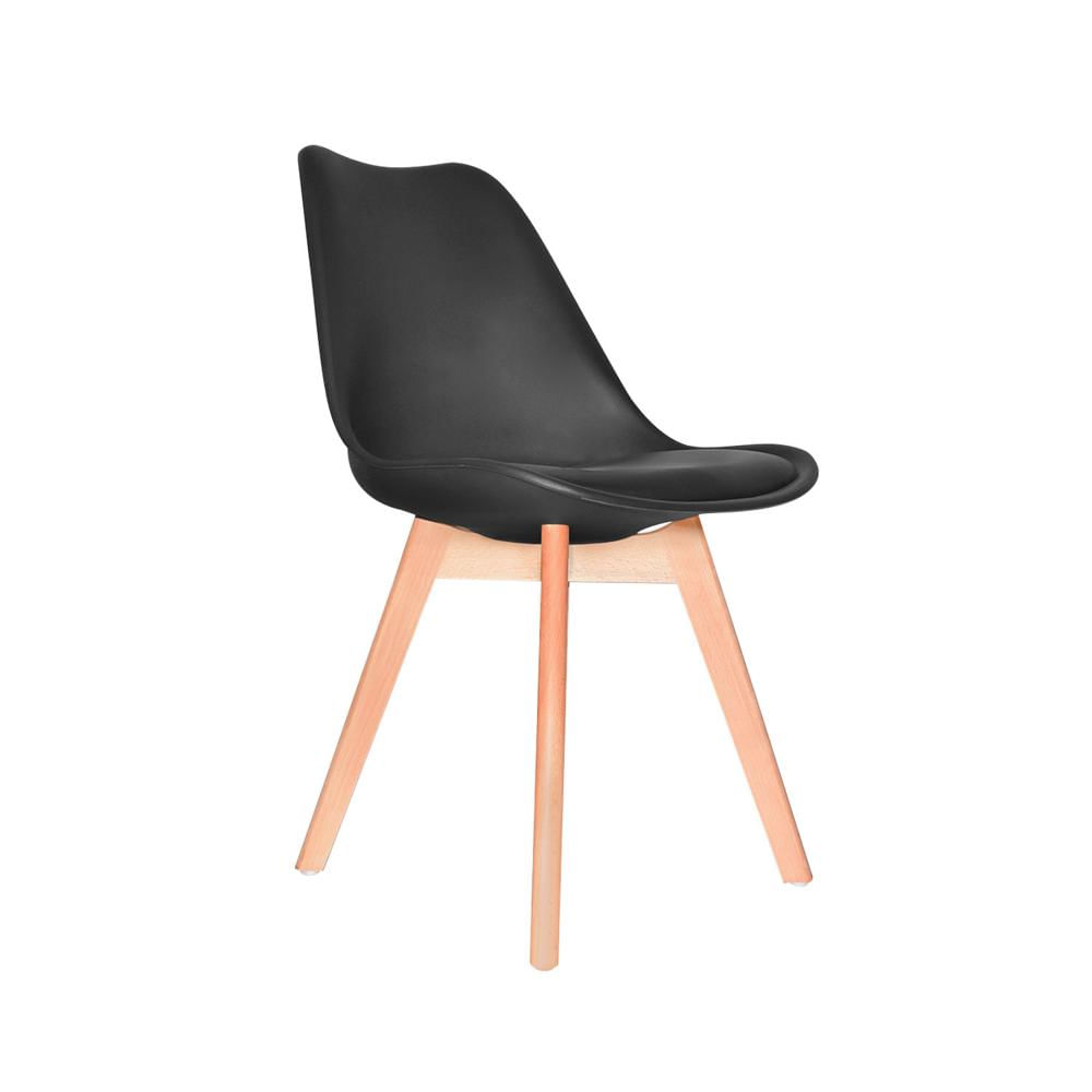 Silla De Comedor Diseño Ema Be Tapizado Negro Ofideas