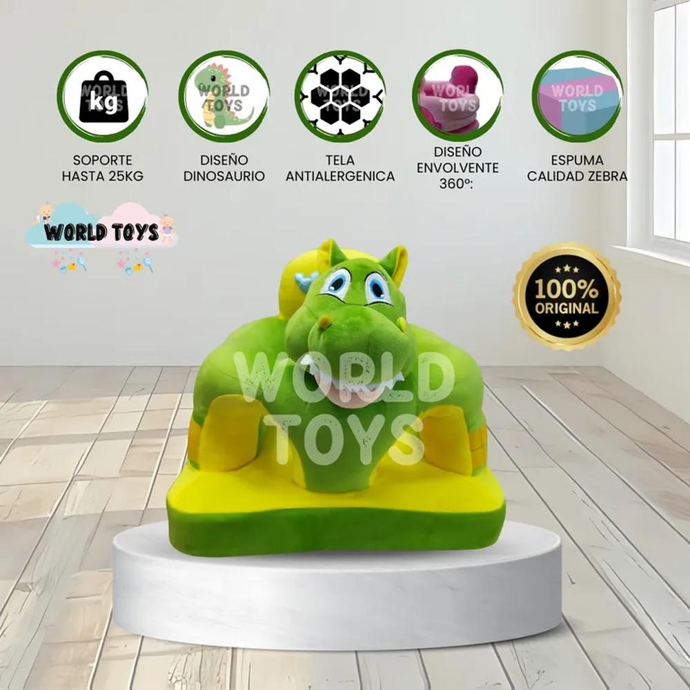 Asiento de Apoyo para Bebés DINO Animal Green