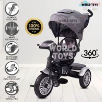 Triciclo Guiador 3 En 1 ZOE Gray