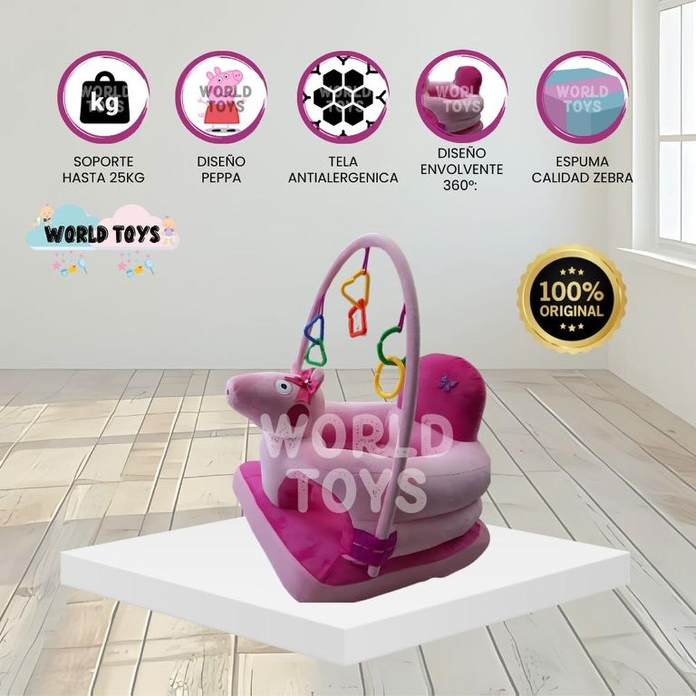 Asiento de Apoyo para Bebés PEPPA Premium Pink