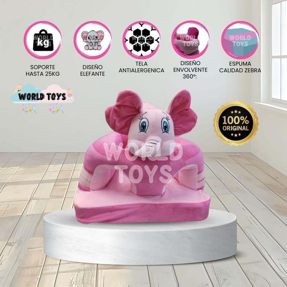 Asiento de Apoyo para Bebés ELEPHANT Animal Pink