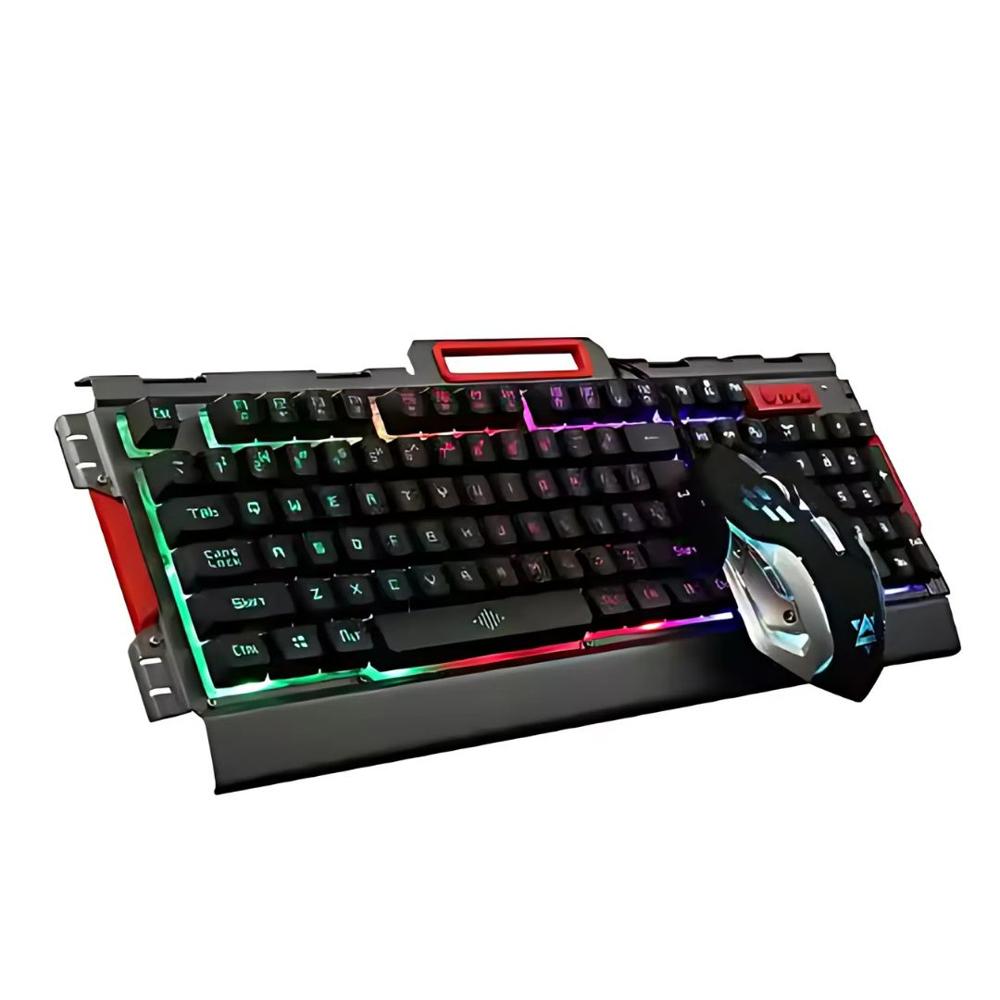 Combo Gamer Teclado y Mouse RGB Seisa K33 Para PC Laptop