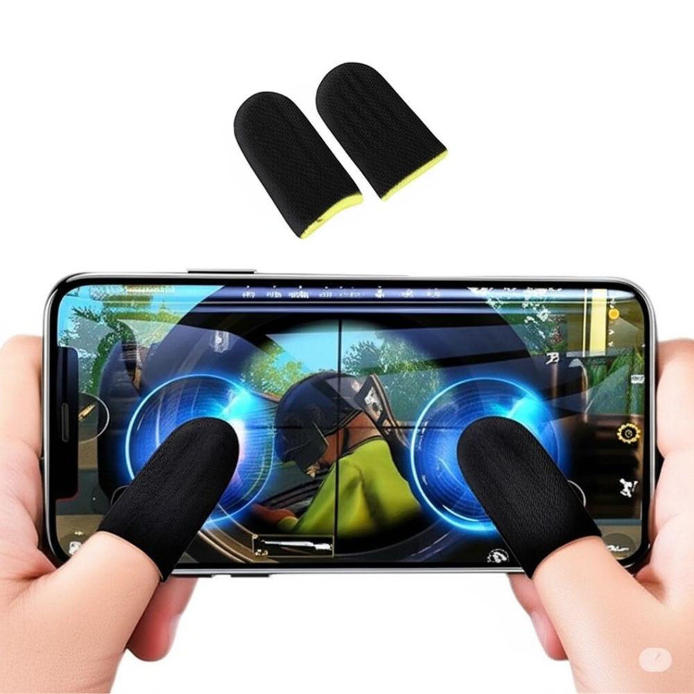 Pack 2 Fundas Para Dedos Gamer Dedales Grip Anti Sudor y Anti Deslizante