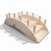 Puente de Bocaditos en Madera de Pino Acabado Natural Mate - Bandeja Fuente de bocaditos