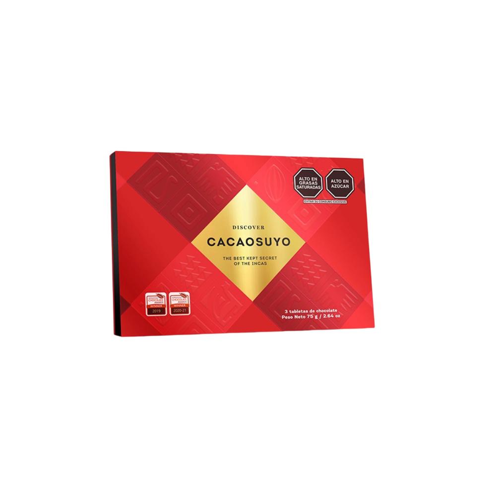Cacaosuyo Tripack de Chocolate sabores surtidos 75gr