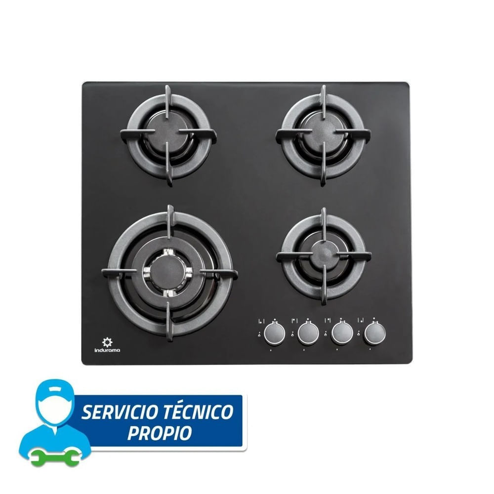 Encimera Multigas 4 Quemadores Egi 604Vdneg