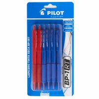 Lapiceros PILOT BP-1RT  4-Azul 2-Rojo Blíster 6un