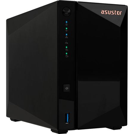 Asustor Drivestor 2 Pro Gen2 - Enclosure NAS de 2 Bahías con CPU de 4 Núcleos, 2GB RAM, RAID y Encri 1801855-REG