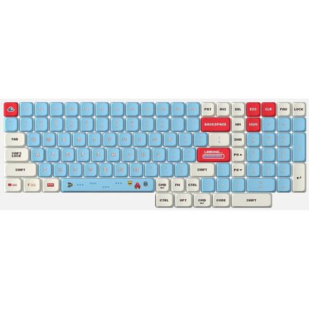 AZIO Cascade 75% Layout Slim Keycaps (Retro Arcade Dark) - 110 Teclas con Fuente UV-Print, Diseño AN 1825110-REG