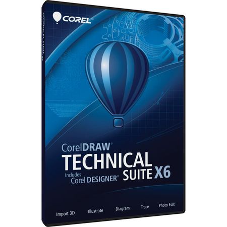 Corel CorelDRAW Technical Suite X6 Upgrade: Herramientas de Ilustración Técnica, Soporte para Más de 1041518-REG