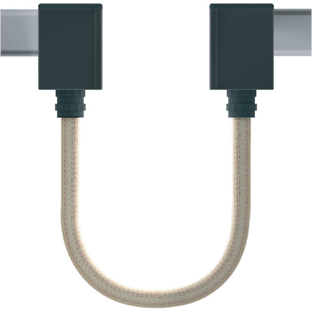 Cable OTG USB-C a USB-C 90° para iFi audio - Conexión de Bajo Perfil, Cobre OFHC, Aislamiento de Hil