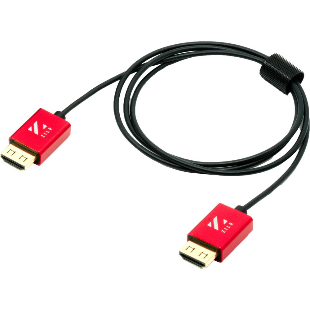 Cable HDMI Ultra Delgado ZILR ZRHAA04 de Alta Velocidad con Ethernet (39"") - Soporta Resoluciones ha