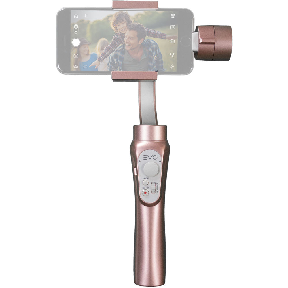 EVO Gimbals SHIFT Gimbal para Smartphone de 3 Ejes (Oro Rosa) - Soporta Smartphones de 2.6 a 7.1 oz,