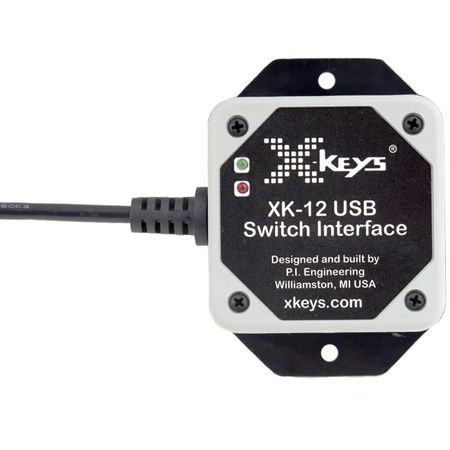 Interfaz X-keys USB de 12 Interruptores para Conmutadores KVM - 6 Puertos de Audio de 3.5mm, Soporte 1403130-REG