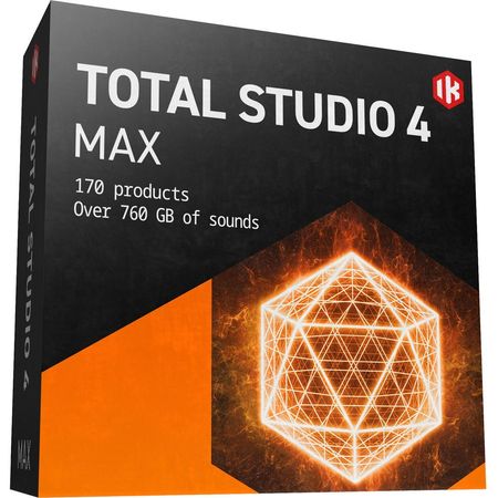 IK Multimedia Total Studio 4 MAX: Suite Completa de Producción Musical con 171 Productos, 600GB de S 1758268-REG