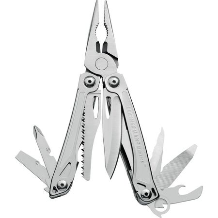 Leatherman Sidekick Multi-Herramienta (Embalaje Clamshell) - 14 Herramientas, Acero Inoxidable, Cuch 839000-REG