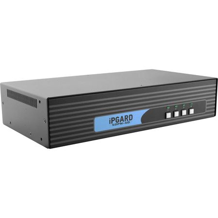IPGard SDPN-4D Interruptor KVM de 4 Puertos Dual-Head 4K DisplayPort para Aplicaciones de Seguridad 1343648-REG