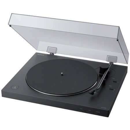 Tocadiscos Estéreo Sony PS-LX310BT con Bluetooth y USB - Reproduce Vinilos 33 1/3 y 45 rpm, Previo d 1472758-REG