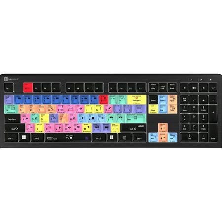 Teclado Retroiluminado Logickeyboard ASTRA 2 para Adobe Premiere Pro CC (Windows, Inglés US) - Conex 1644119-REG