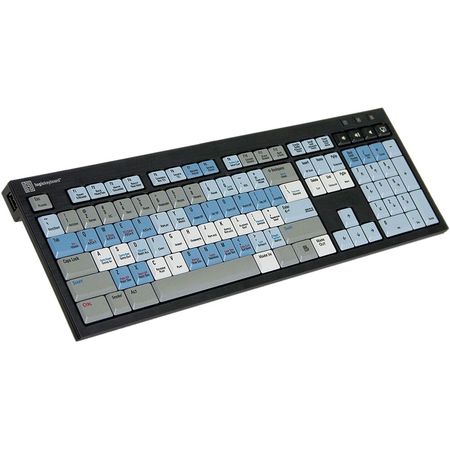 Teclado Slim Line NERO de LogicKeyboard para Autodesk SMOKE en Inglés Americano para Linux/PC 1040107-REG