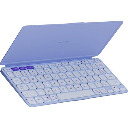 Teclado Inalámbrico Logitech KEYS-TO-GO 2 con Funda (Lila) - Conexión Bluetooth, Teclas de Tijera, A 1835419-REG