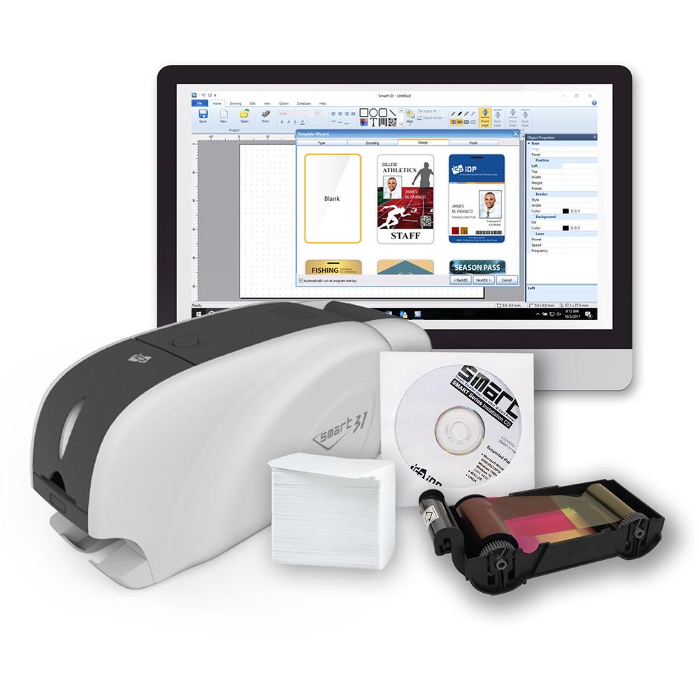 Impresora de Tarjetas IDP SMART-31D Doble Cara con Kit de Conectividad Ethernet - Sublimación por Ti