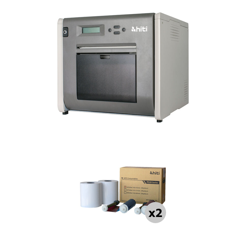 Impresora Fotográfica HiTi P525L con Kit de Impresión de 4 x 6"" (2 Paquetes, 2000 Impresiones) - Tra