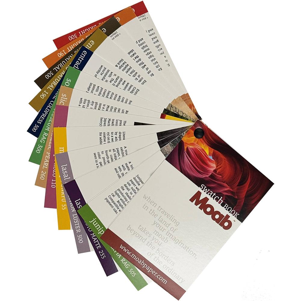 Moab Mini 4x6 Swatch Book - Variedad de Papeles de Alta Calidad para Impresión